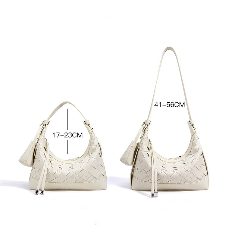 Woven Dumpling Shoulder & Crossbody Bag