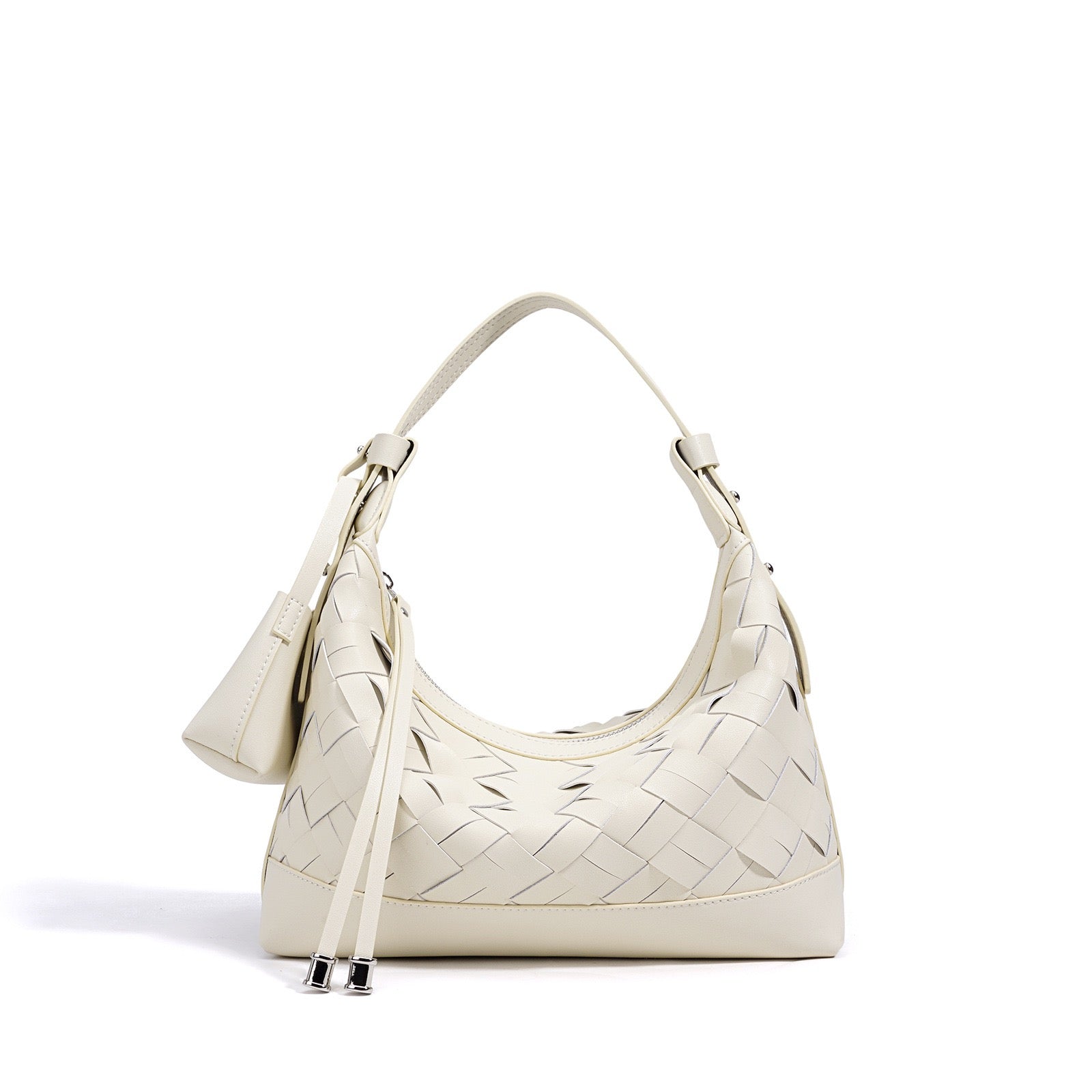 Woven Dumpling Shoulder & Crossbody Bag
