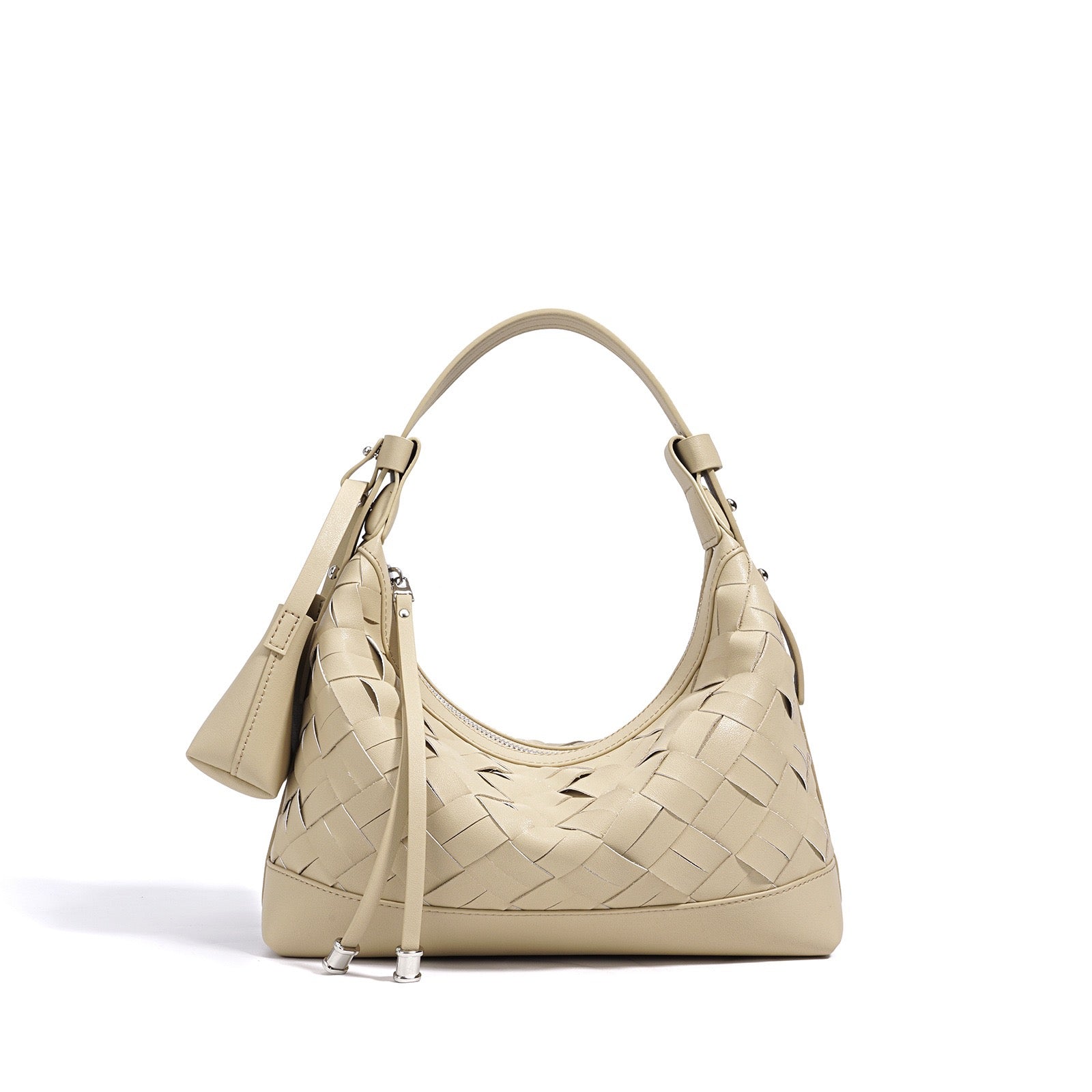 Woven Dumpling Shoulder & Crossbody Bag