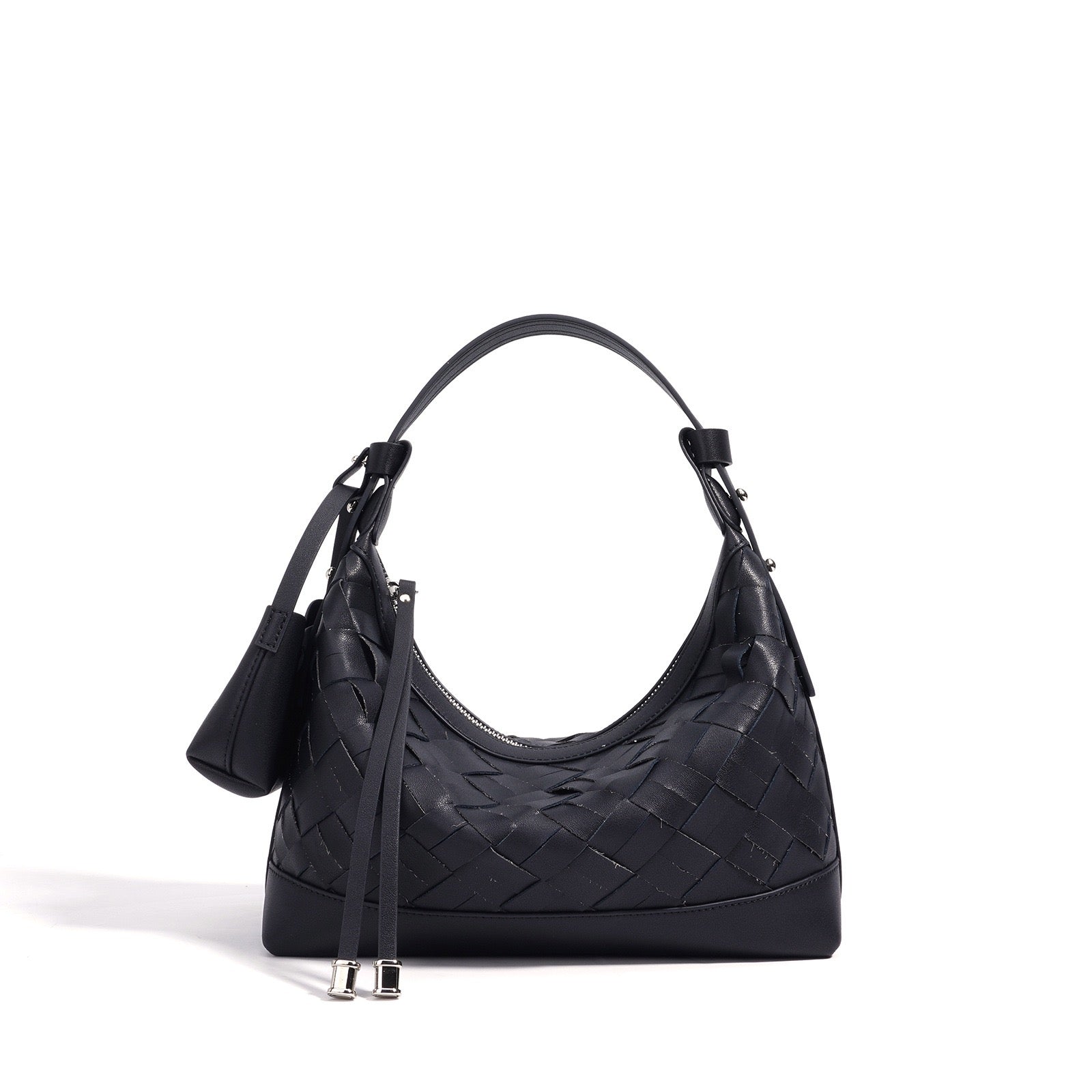 Woven Dumpling Shoulder & Crossbody Bag