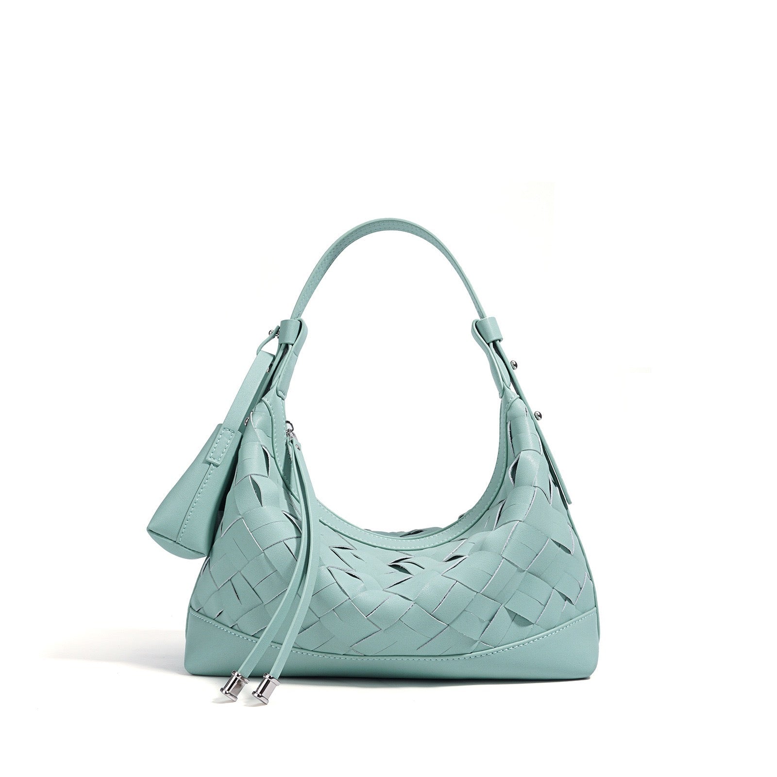 Woven Dumpling Shoulder & Crossbody Bag