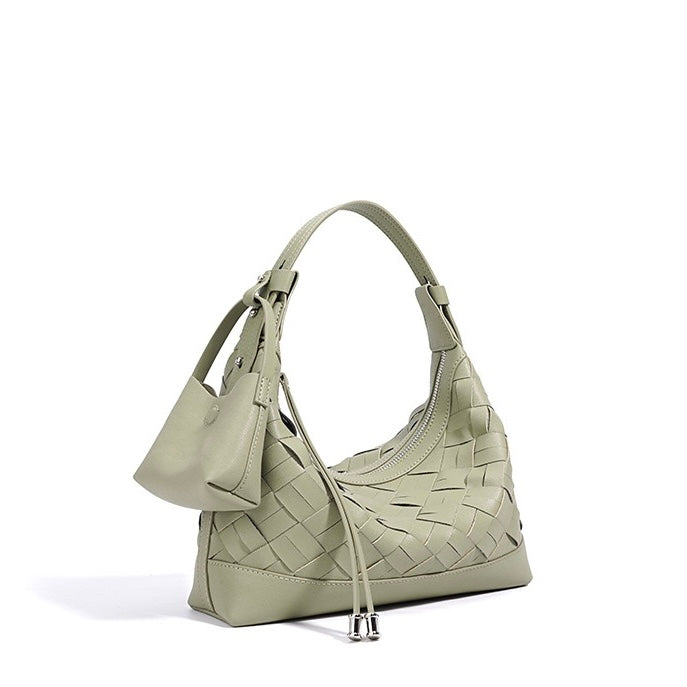 Woven Dumpling Shoulder & Crossbody Bag