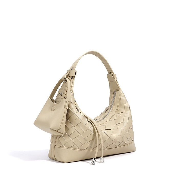 Woven Dumpling Shoulder & Crossbody Bag