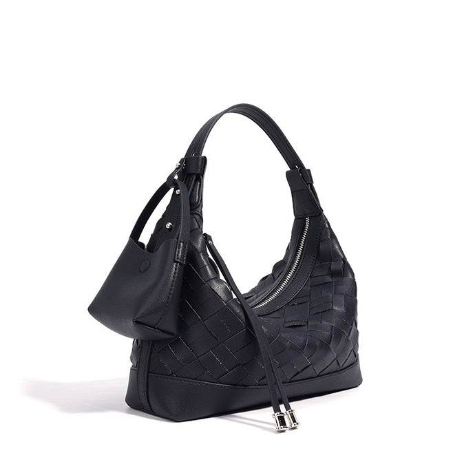 Woven Dumpling Shoulder & Crossbody Bag