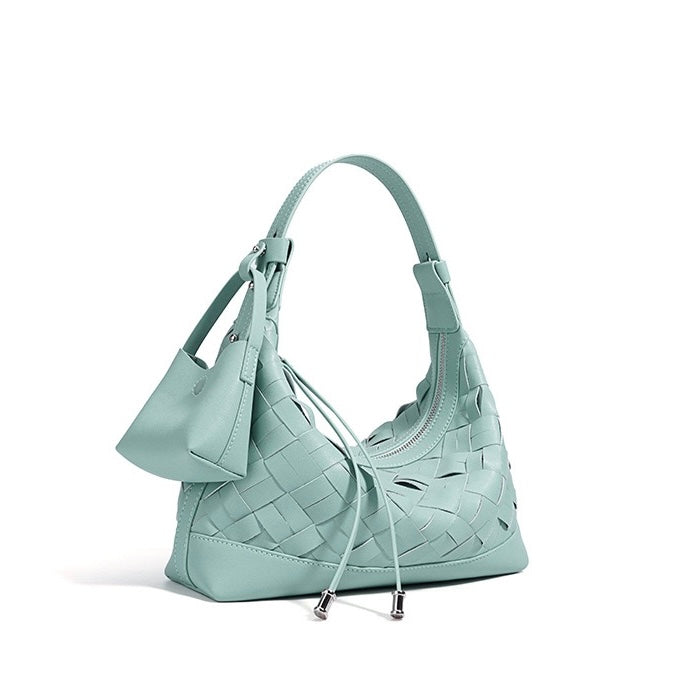 Woven Dumpling Shoulder & Crossbody Bag