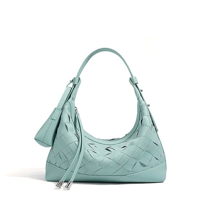 Woven Dumpling Shoulder & Crossbody Bag
